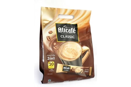 قهوة علي كافيه 3في1 سريعة التحضير كلاسيك 20 ظرف ALICAFE SACHETS 20 SACHETS