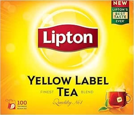 شاي ليبتون الاصلي خيط العلامة الصفراء مغلفات فنادق 100كيس شاي مغلف Lipton Tea Yellow Label Thread Envelopes 100 Tea Bags Envelopes