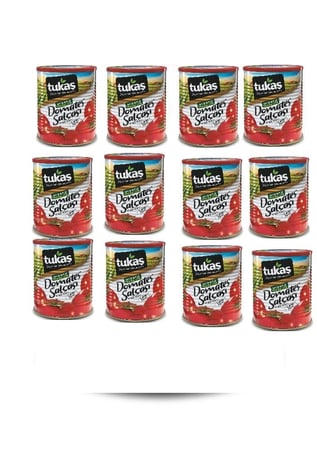 معجون طماطم توكاش 830 جرام*12علبه  تركي تركيز 28% طبيعي 100% TUKAS TOMATO PASTE NATURAL 830GRAM
