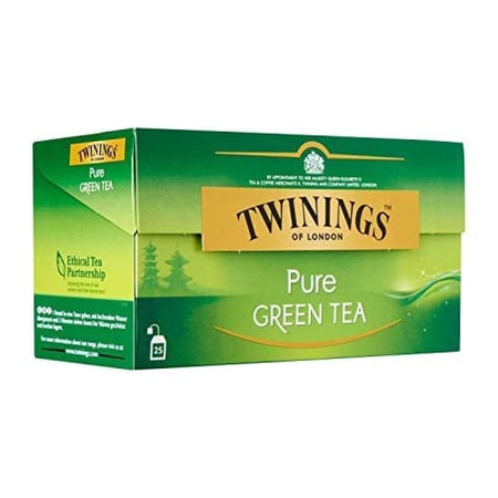 شاي توينجيز أخضر الانجليزي 25 ظرف  TWININGS PUR GREEN TEA 25*2 GRAM