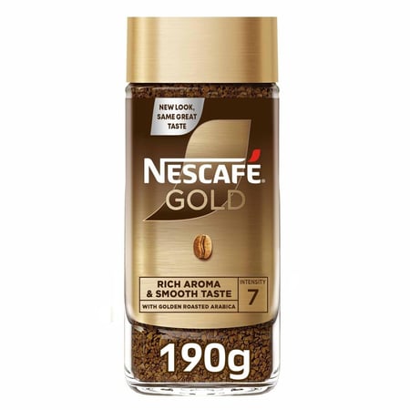 كرتون قهوة نسكافيه قولدGold  سريعة التحضير 190 غرام *6برطمان الوكيل سويسري-  Nescafe Gold Instant Coffee Carton 190g *6 Jars Al Wakeel - Nescafe G