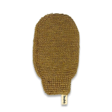 قفاز استحمام مفتوح كبير من القنب الطبيعي وقطن رامي ألوان متعددة