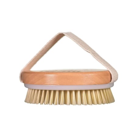 فرشاة الجسم الجافة دائرية تقشير وغسل الجسم الجاف والرطب