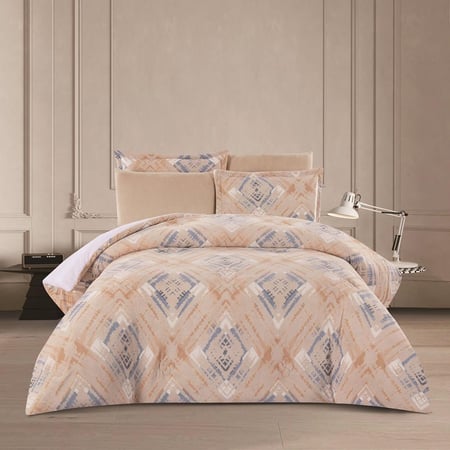 أسعار مفارش مفرد ونص شتوي مخمل فرو 4 قطع موريل - بيج - مفارش ميلين