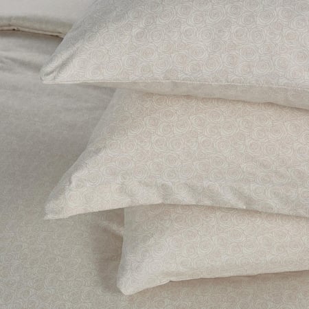 أفضل مفارش نفر ونص صيفي 4 قطع - ليتشي - بيج - مفارش ميلين