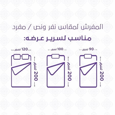 مفرش صيفي مفرد ونص 4 قطع - اديلين - سكري - رصاصي
