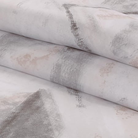 احسن مفارش كوين صيفي وجهين ٧ قطع فيفيان كريمي رصاصي - مفارش ميلين