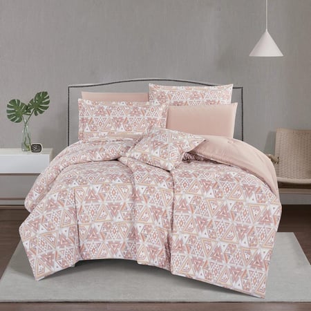 مفارش صيفية مزدوج وجهين ٧ قطع - كريمي بيج - مفارش ميلين