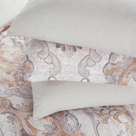 أفضل مفرش مقاس كوين صيفي وجهين ٧ قطع - كريمي بيج - مفارش ميلين