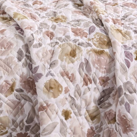 احسن مفارش نفر ونص صيفي حشوة مضغوطه لون كريمي ابيض - مفارش ميلين