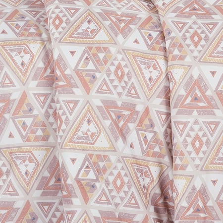 مفرش صيفي مزدوج وجهين ٧ قطع - اوركا - كريمي - بيج