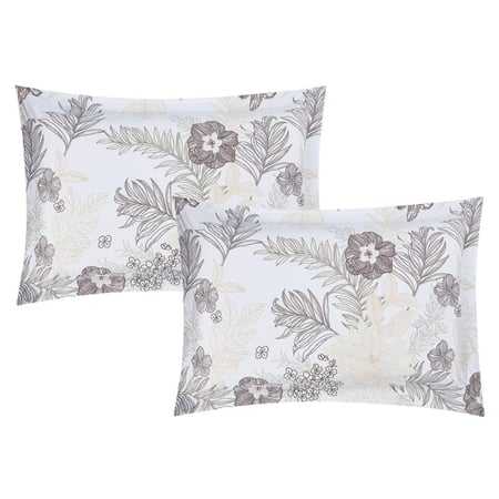 اسعار مفرش صيفي مزدوج 7 قطع كلاودي - أبيض رمادي - مفارش ميلين