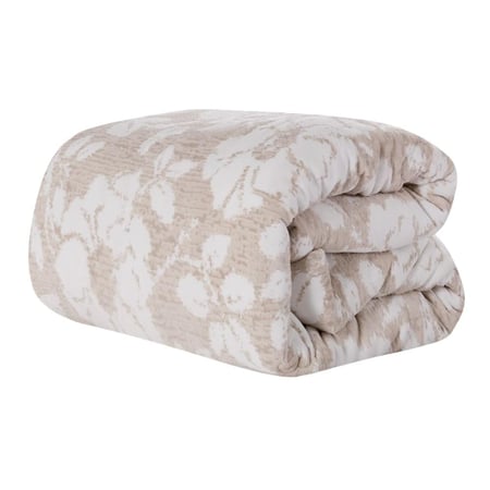 افضل مفرش شتوي بيج مخمل فرو مقاس كوين 6 قطع ليزايا - مفارش ميلين