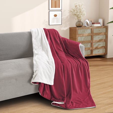 سعر بطانية فرو مخمل ماريو 200 في 230 - احمر - مفارش ميلين