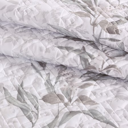 أفضل مفارش صيفية نفر ونص 4 قطع - ابيض رصاصي - مفارش ميلين