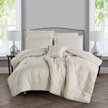 شراء مفارش نفر ونص صيفي 4 قطع - ليتشي - بيج - مفارش ميلين