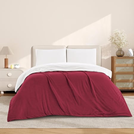 افضل بطانية فرو مخمل ماريو 200 في 230 - احمر - مفارش ميلين