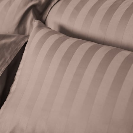 شراء مفرش قطن الغيمة الفندقي مزدوج 9 قطع-بني - ميلين