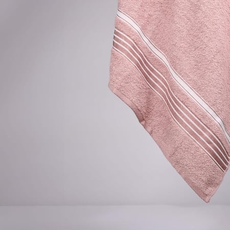 منشفة قطن روسالين مقاس كبير 90150 - زهري غامق