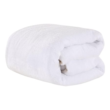 افضل مفارش شتوية مخفضة مزدوج مخمل فرو كريم بيج فاتح - مفارش ميلين