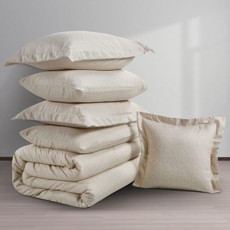 سعر مفارش نفر ونص صيفي 4 قطع - ليتشي - بيج - مفارش ميلين