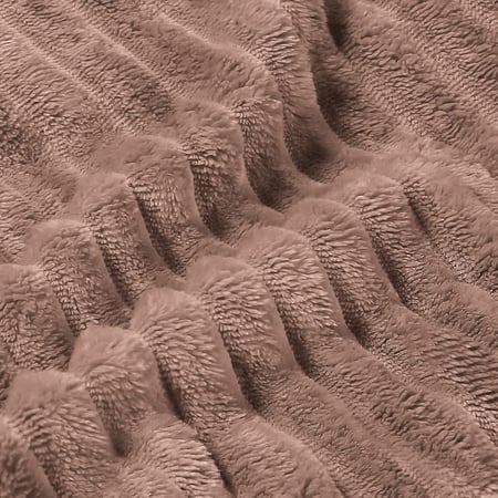 بطانية مخمل محفور اكاسيا 200 × 230 - بني