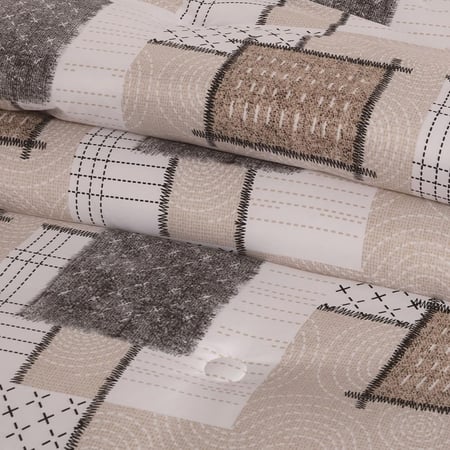 مفرش صيفي مفرد ونص 4 قطع - تيانا - بيج غامق - بيج فاتح