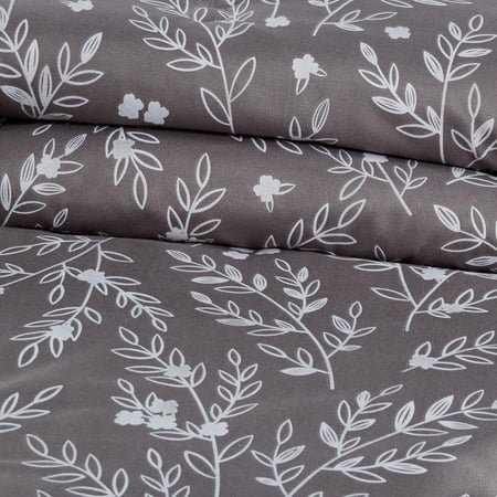 أسعار فراش نفر ونص صيفي 4 قطع ليتون رمادي غامق لحمي - مفارش ميلين