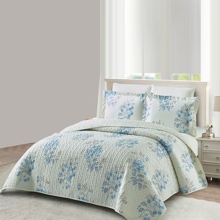 مفرش صيفي  كوين مضغوط 4 قطع - ماجستي - سكري غامق