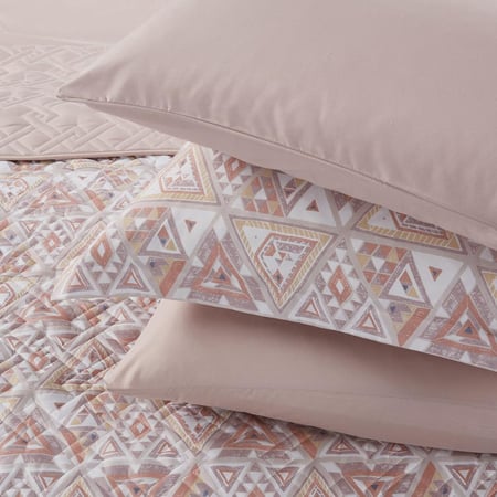 أفضل مفرش صيفي نفرين حشوة مضغوطه 6 قطع كريمي بيج - مفارش ميلين