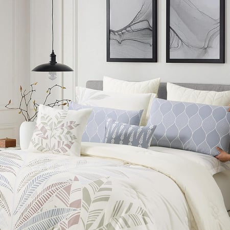 اسعار مفارش صيفية نفرين 10 قطع ريفيرا لون سكري غامق - مفارش ميلين