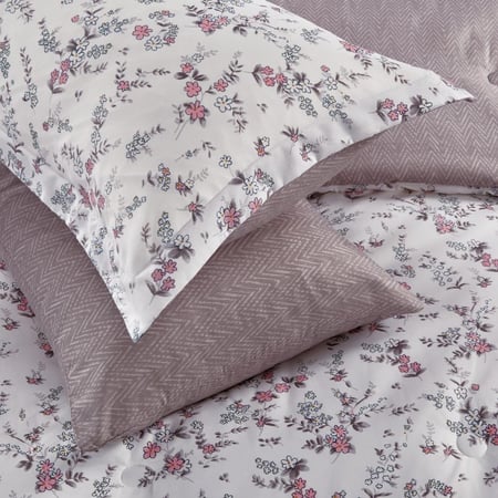 مفرش صيفي مفرد ونص 4 قطع - اديلين - سكري -بيج غامق