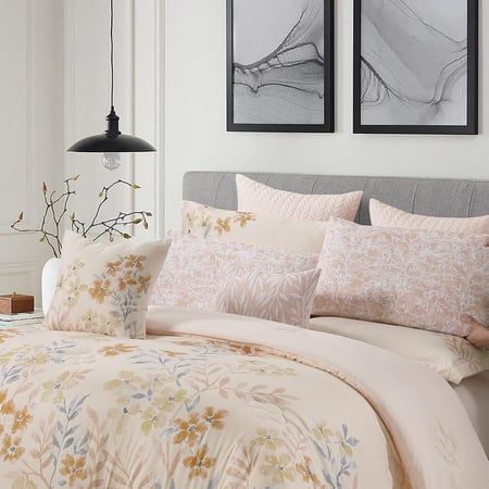 اسعار مفرش صيفي مزدوج 10 قطع ريفيرا - لون كريمي غامق - مفارش ميلين