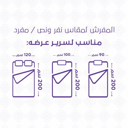 شراء مفرش قطن صيفي مفرد ونص 4 قطع - اتلانتا - بيج - مفارش ميلين