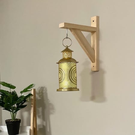 فانوس رمضان ذهبي انتيك فوانيس ديكورات رمضان فانوس بالبطارية