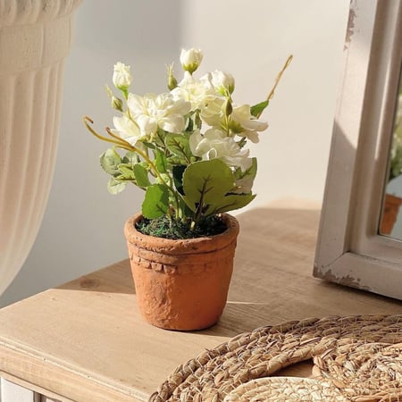 مركن مع زرع صناعي نباتات وشجر صناعي مركن سيراميك ترتيب وتجديد ديكور