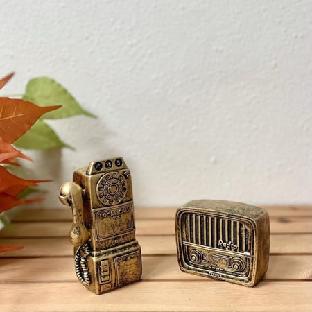 كابينة هاتف سيراميك ذهبي انتيك تحف وهدايا انتيكات ديكور المنزل