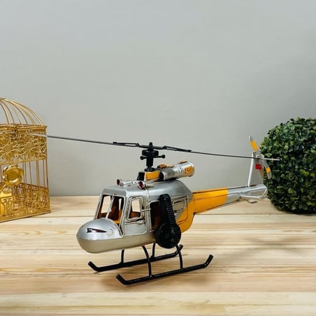 طيارة حديد انتيك هليكوبتر تحف وهدايا ديكورات المنزل انتيكات ديكور حديد