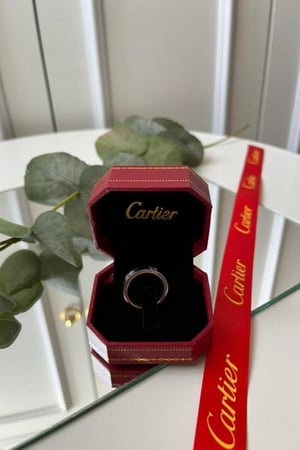 خاتم كارتير فضي رجالي