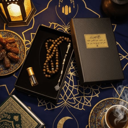 بكج سبحة خشب العود المعتقة بدهن العود مع ربع تولة دهن تراد حطبي.