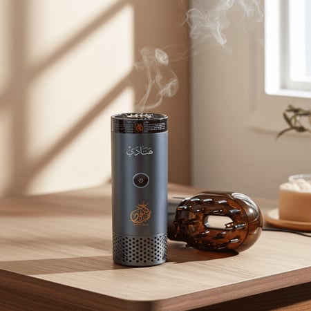 بكج نسائي فاخر يحتوي على مبخرة إلكترونية دهن عود وعطر زعفران ومسك