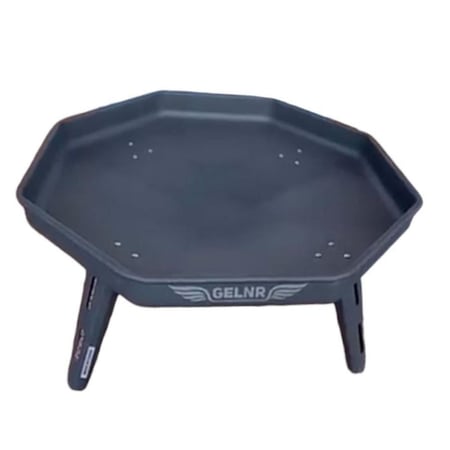 منقل جلنر قابل للطي سدادسي الشكل اسود