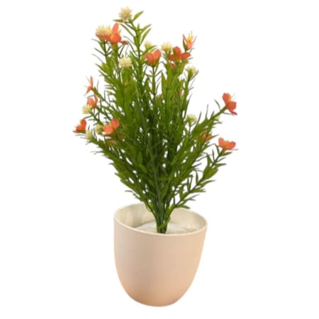 مجسم ورد صناعي للزينة 35 سم بألوان زاهية