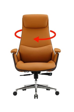 كرسي مكتبي فاخر من الجلد الطبيعي