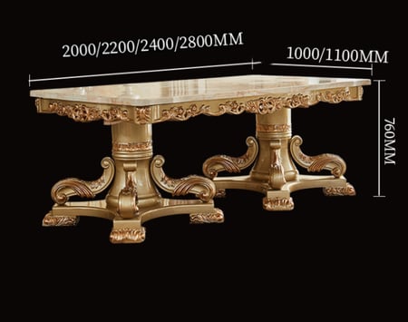 طاولة طعام بتصميم اوربي