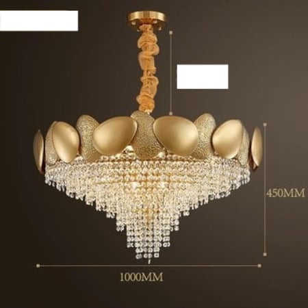ثريا كريستالية دائرية فاخرة بإضاءة LED – تصميم عصري