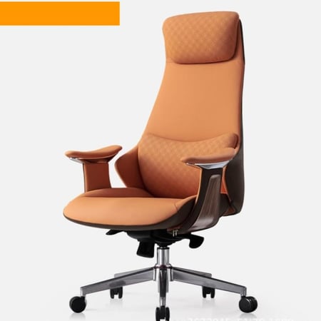 كرسي مكتبي فاخر من الجلد الطبيعي