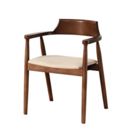 كرسي طعام خشبي بتصميم اسكندنافي