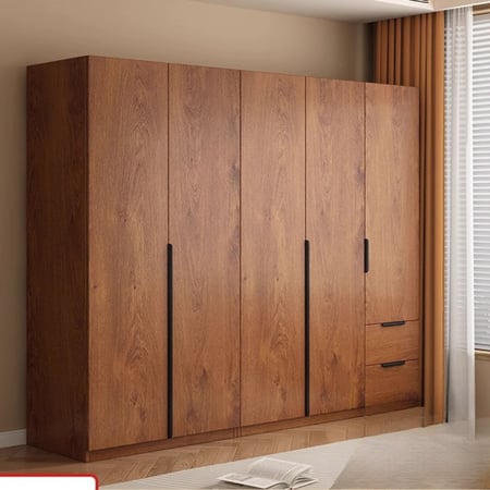 خزانة ملابس خشبية عملية وأنيقة