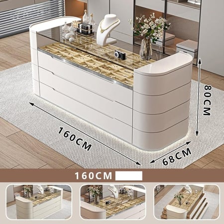 جزيرة خزانة ملابس واسعة بإضاءة